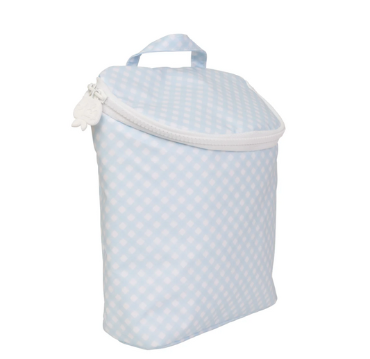 The Bottle Bag, Blue Gingham - Magpies Paducah