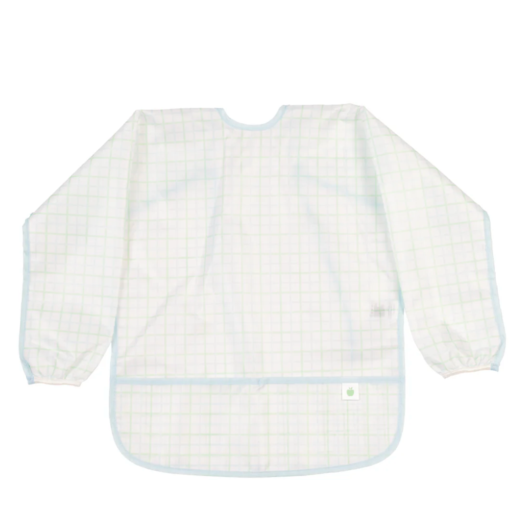 The Cover Everything Bib, Blue/Green Windowpane