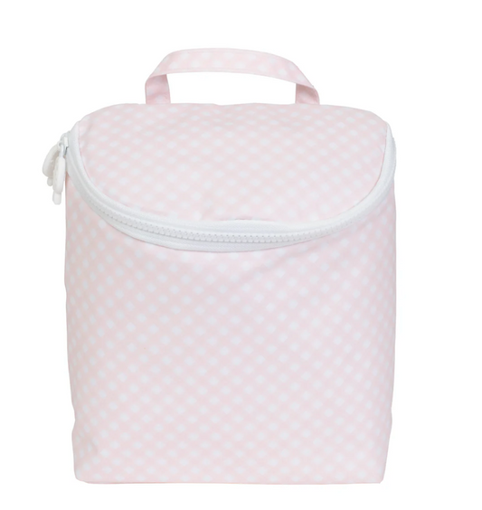 The Bottle Bag, Pink Gingham - Magpies Paducah
