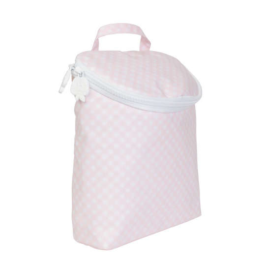 The Bottle Bag, Pink Gingham - Magpies Paducah