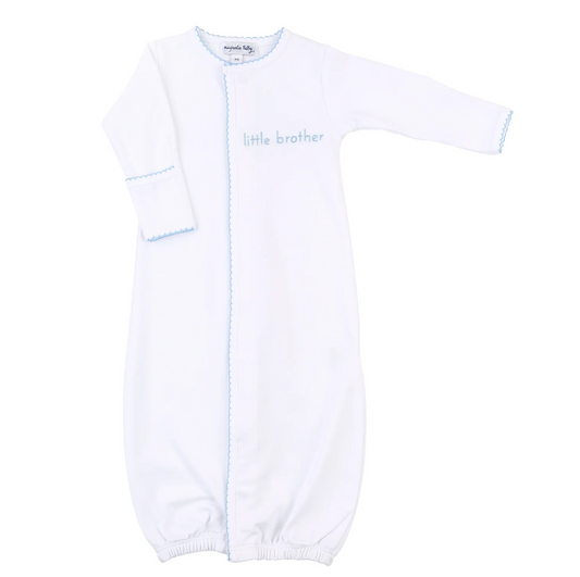 Little Brother Embroidered Converter Gown - Magpies Paducah