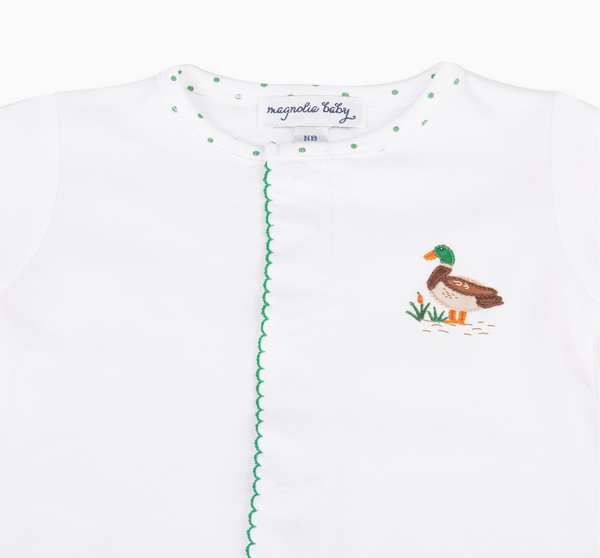 Mallard Pond Embroidered Converter Gown | preemie