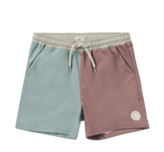 Men's Boardshort, Blue/Mauve Mulberry | Small