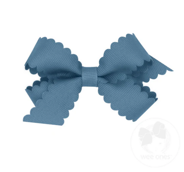 Mini Scalloped Grosgrain Bows