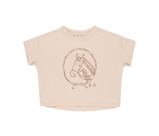 Boxy Tee, Horse | 4-5y