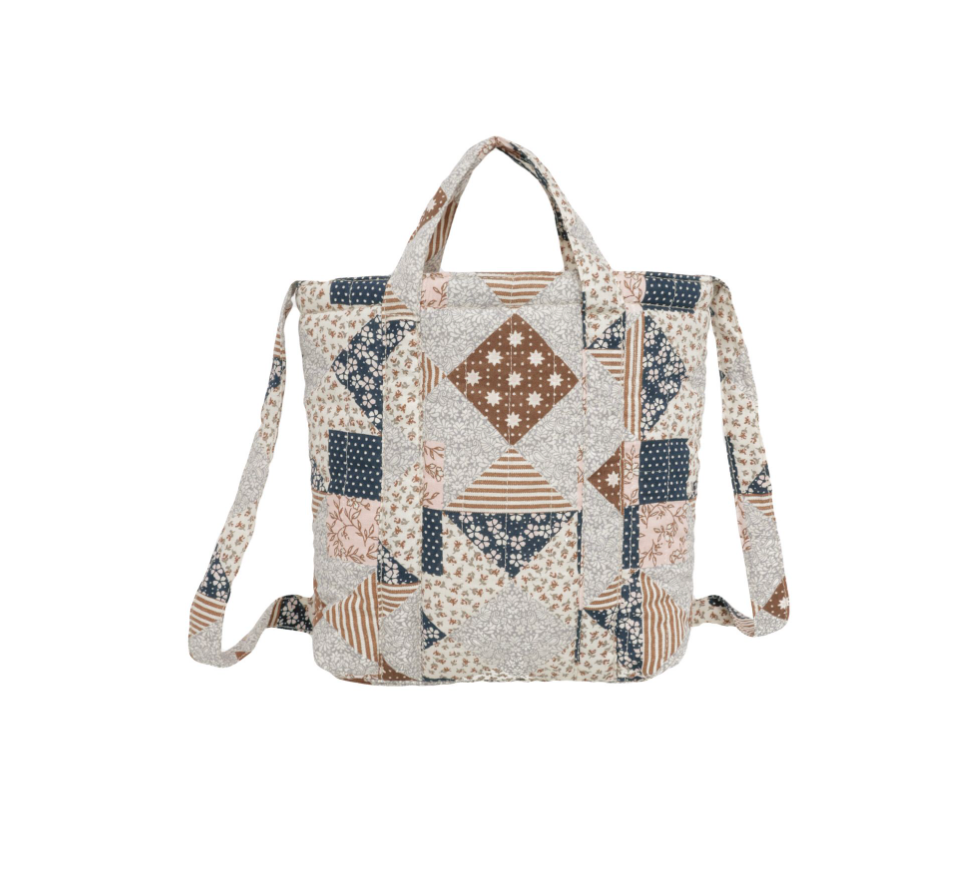 Quilted Tote Bag, Patchwork