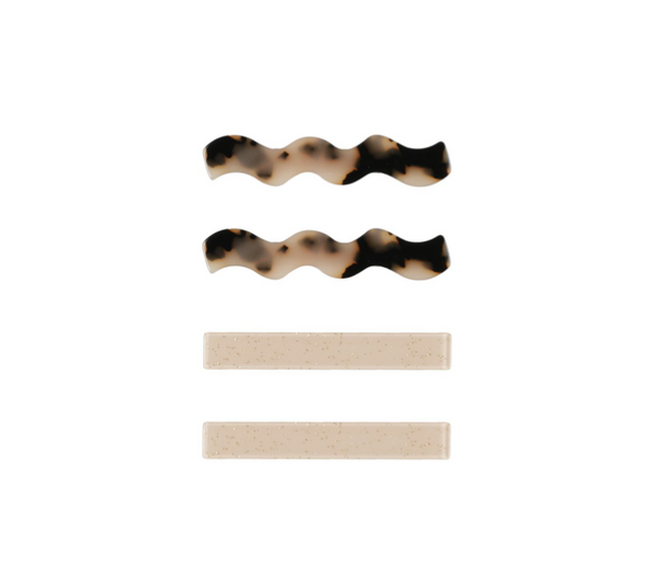 Wavy Clip Set | Tortoise, Shell