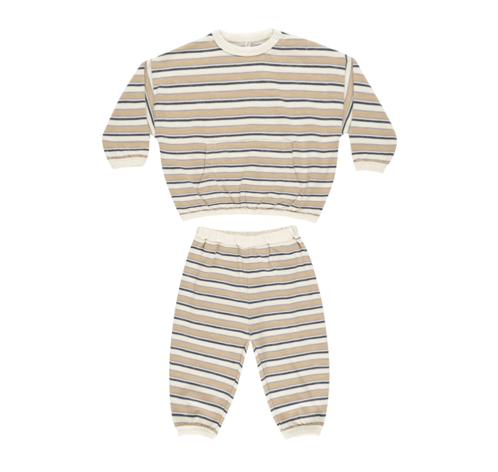 Relaxed Set, Blue Vintage Stripe