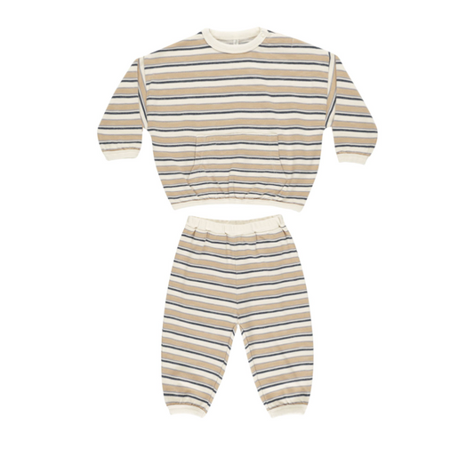 Relaxed Set, Blue Vintage Stripe