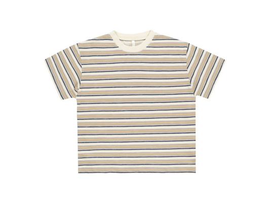 Relaxed Tee, Vintage Blue Stripe