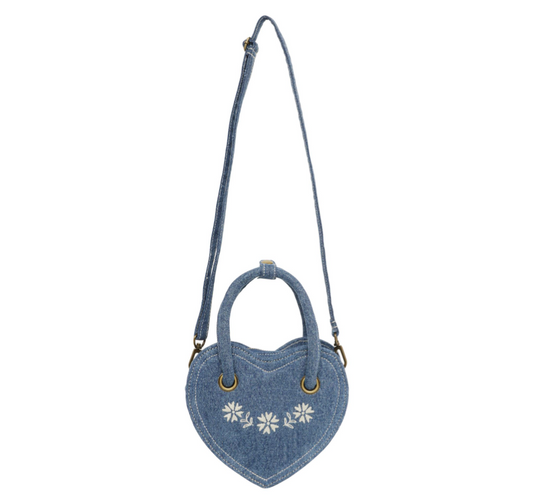 Heart Purse, Indigo