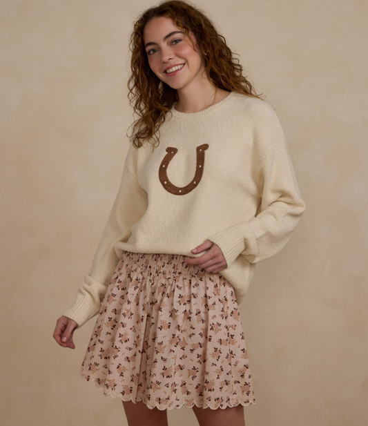 Women's Cassidy Sweater, Horseshoe