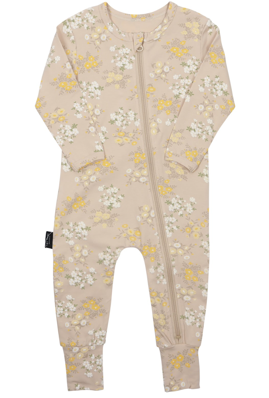 Floral Garden Zip Romper