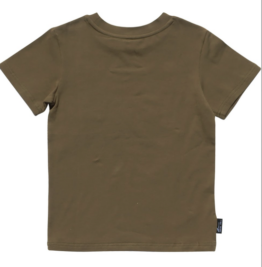 Abstract T-shirt, Olive Green