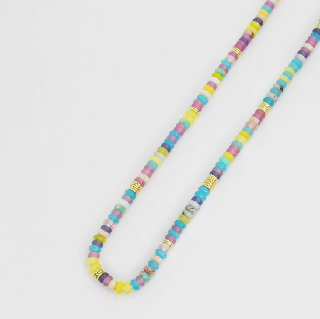 Dainty Candy Gemstone Necklace