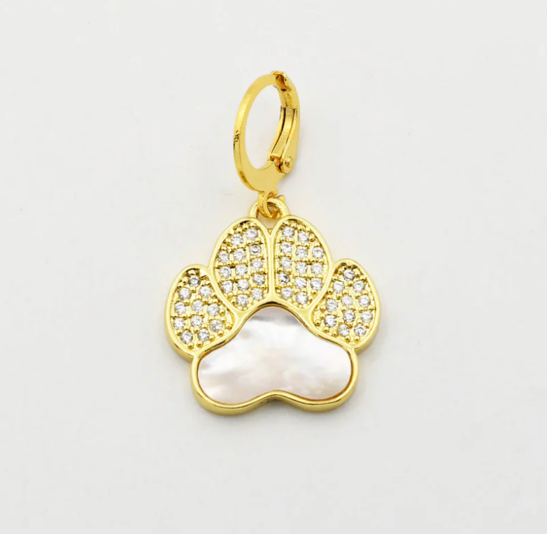 Iridescent Paw Charm