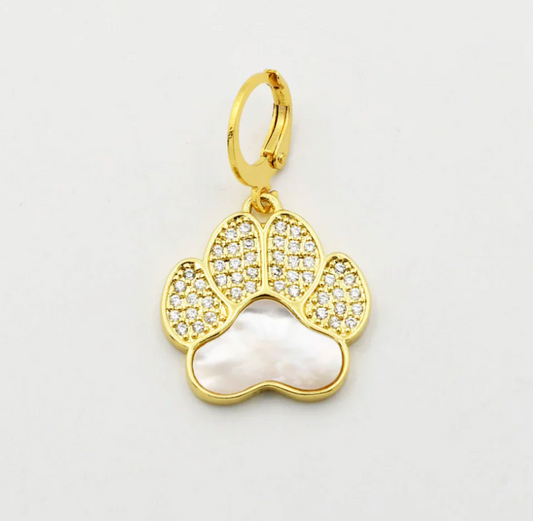 Iridescent Paw Charm