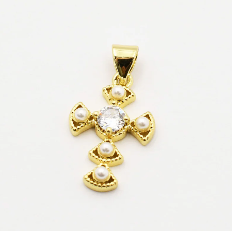 Petite Cross Charm