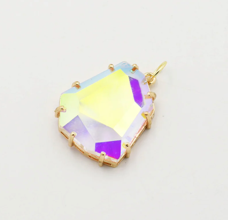 Iridescent Stone Charm