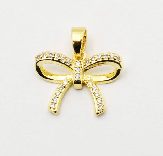 Mini Ribbon Bow Charm