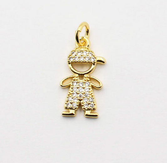 Rhinestone Boy Charm - Magpies Paducah