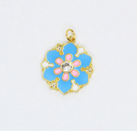 Pastel Flower Charm