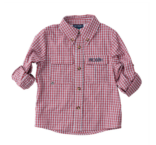 Founders Fishing Shirt, Winterberry Plaid