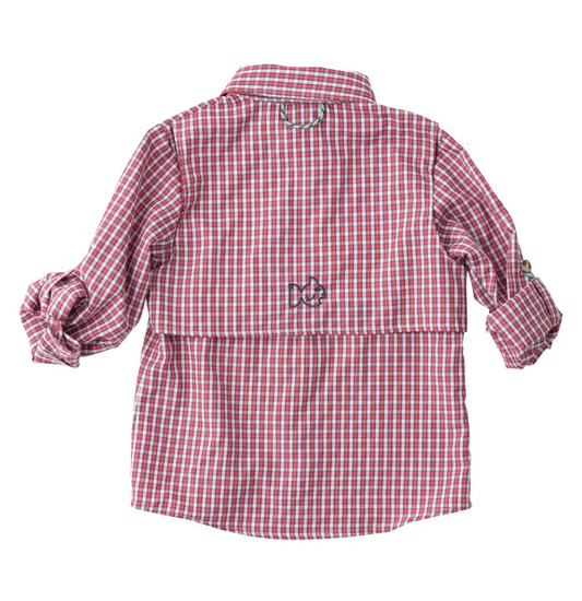 Founders Fishing Shirt, Winterberry Plaid