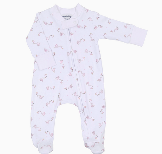 Worth the Wait Print Footie, Pink - Magpies Paducah