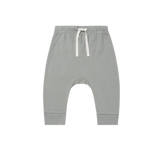 Drawstring Pant, Dusty Blue | newborn