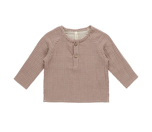 Zion Shirt, Plum Gingham