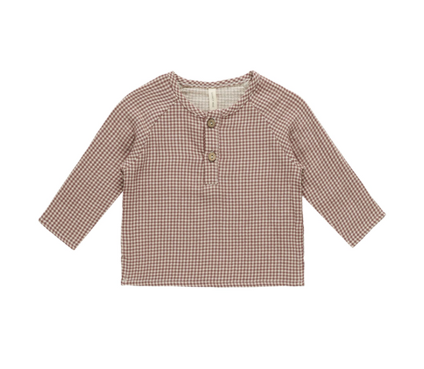 Zion Shirt, Plum Gingham