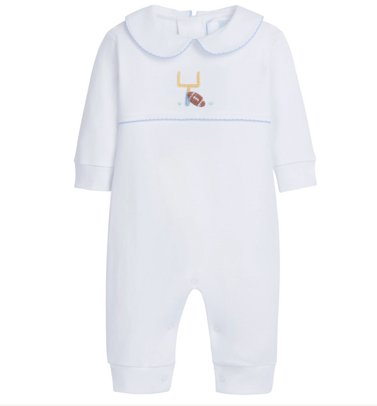 Crochet Playsuit, Football - Magpies Paducah