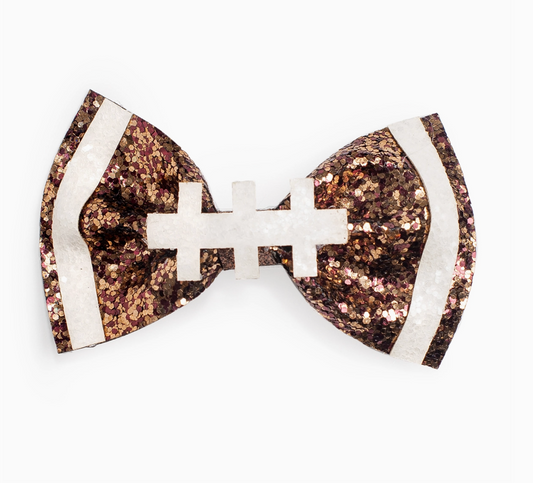 Football Bow Clip