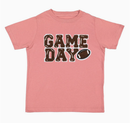 Game Day Patch Tee, Dusty Rose