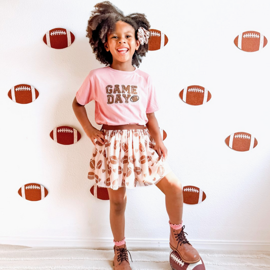 Game Day Patch Tee, Dusty Rose - Magpies Paducah