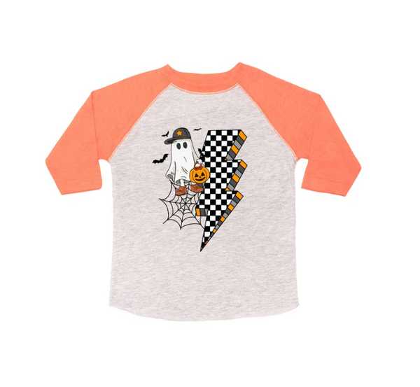 Checker Ghost Baseball Tee