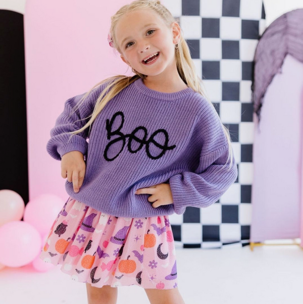 Boo Yarn Knit Sweater