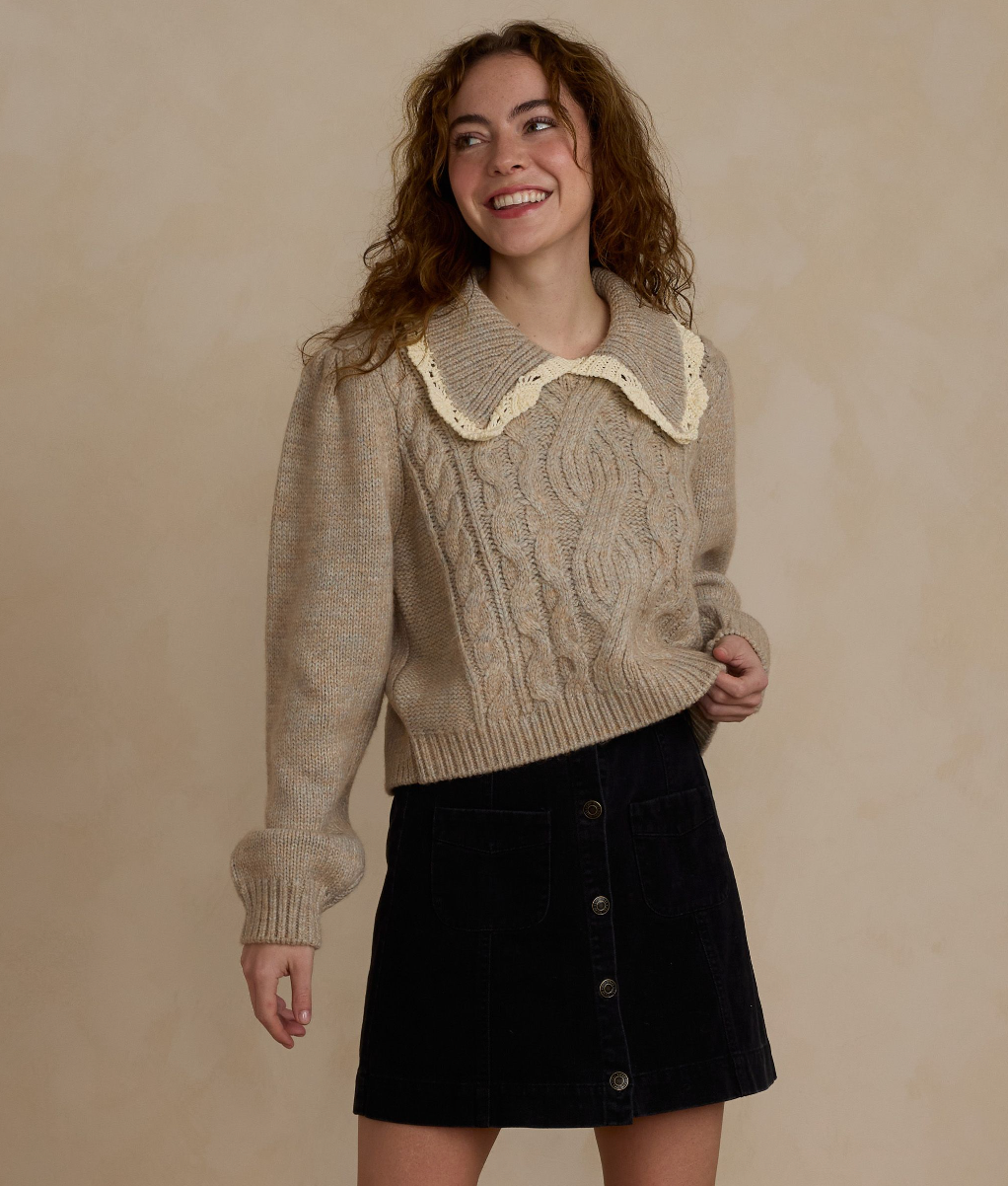 Women's Alice Sweater, Heathered Sand