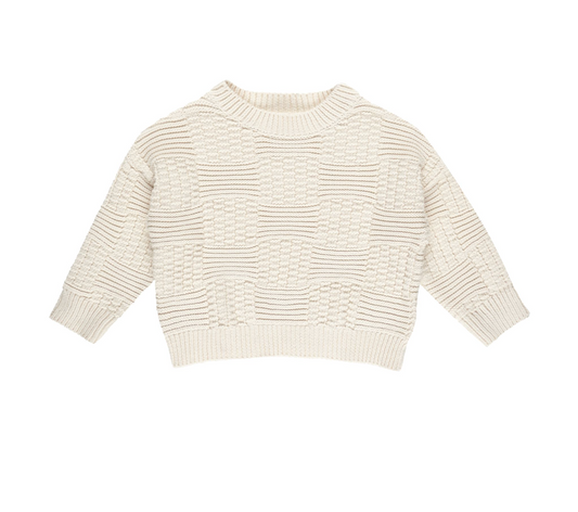 Aspen Sweater, Natural Check