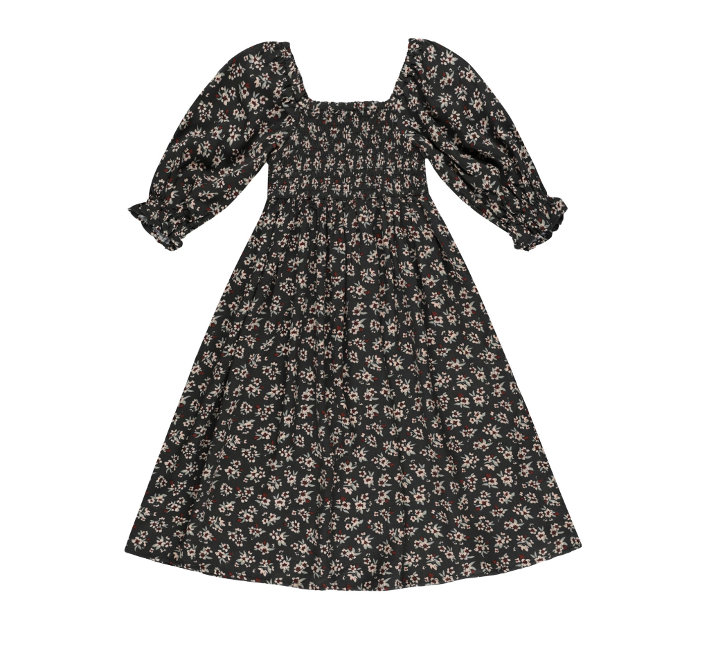 Adelaide Dress, Dark Floral