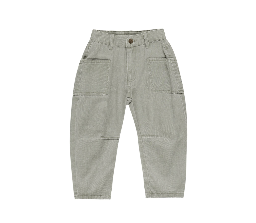 Barrel Pant, Washed Laurel