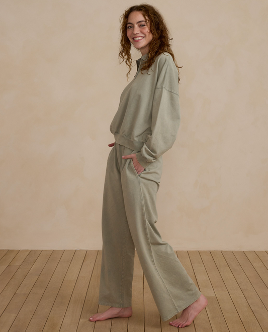 Women's Wide Leg Sweatpant, Laurel