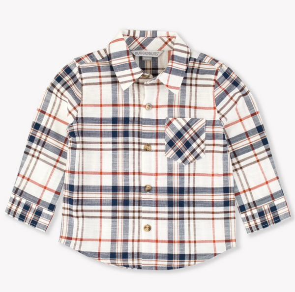 Lone Sleeve Button Down, Homegrown Harvest Plaid