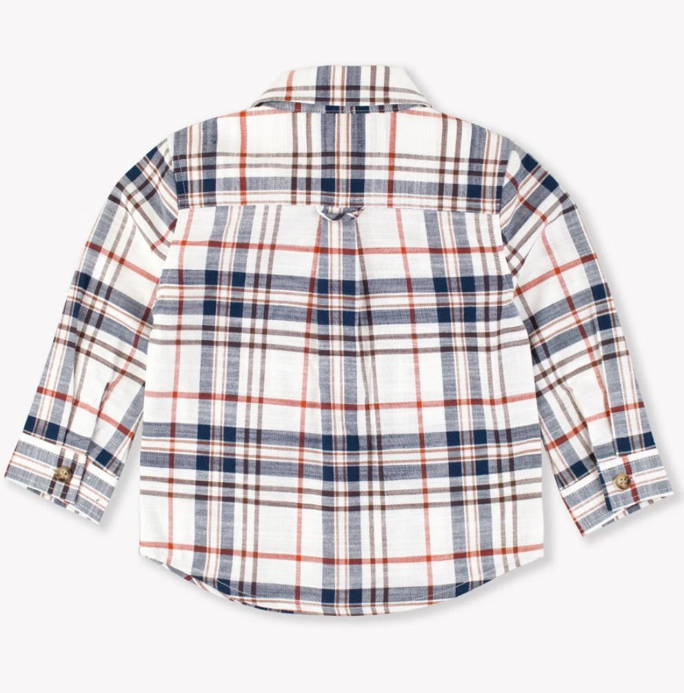 Lone Sleeve Button Down, Homegrown Harvest Plaid