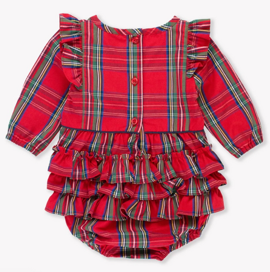 Bubble Romper, 'Tis The Season Plaid