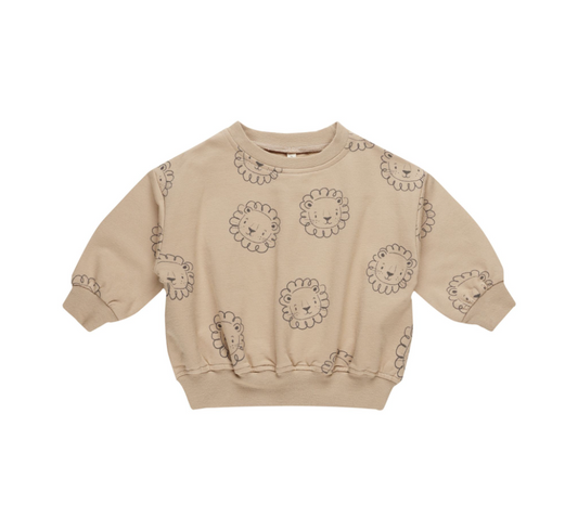 Relaxed Fleece Sweatshirt, Lions