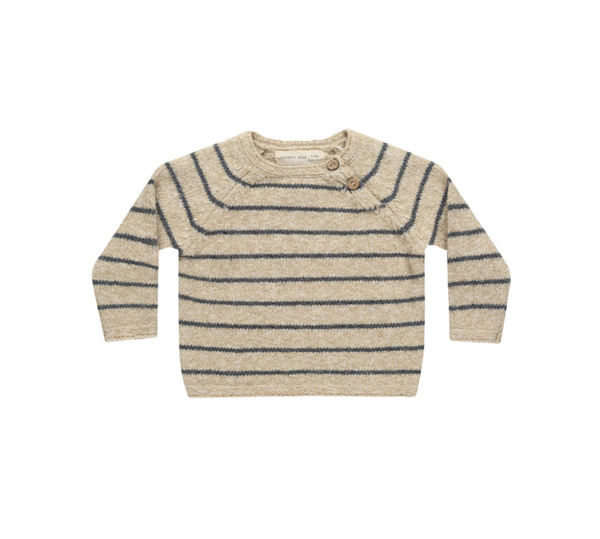 Ace Knit Sweater, Indigo Stripe