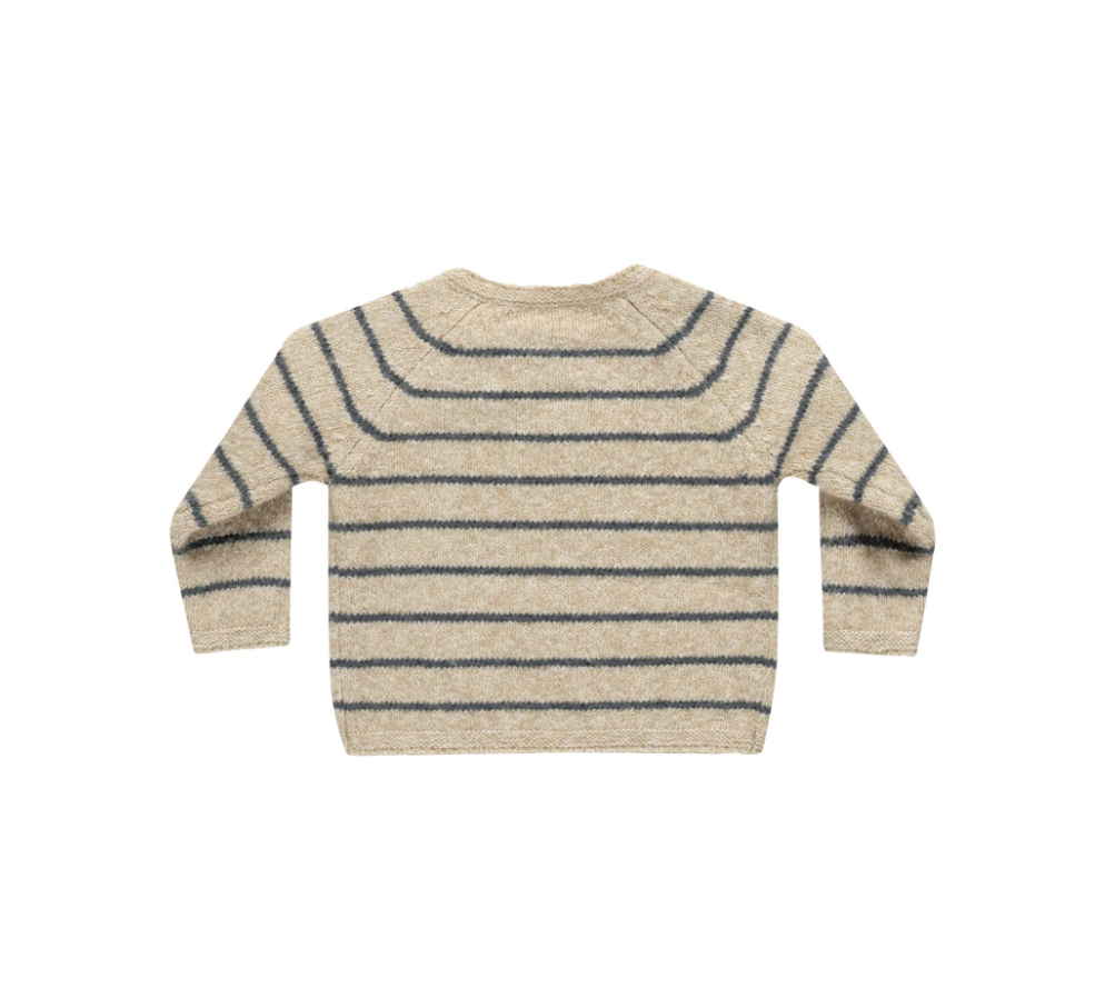 Ace Knit Sweater, Indigo Stripe