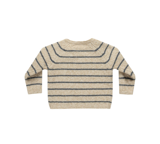 Ace Knit Sweater, Indigo Stripe